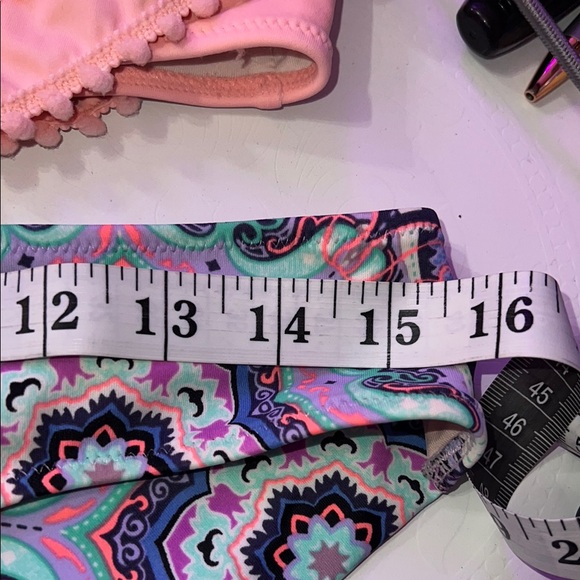 victoria secret  Ruffled Bikini Top with Patterned‎ Bottom zs M - Picture 16 of 16